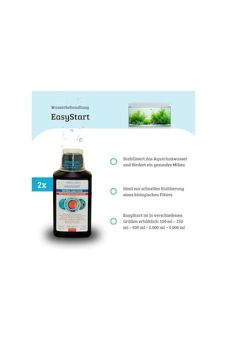 Tr Easy Life Easystart 2'li Paket 2 X 250 Ml Akvaryum Filtresi İçin Biyolojik Bakteri Kültürü, Filtre Yapısın