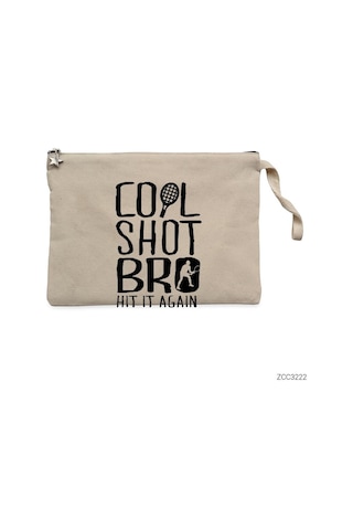 Zepplin Giyim Tenis Cool Shot Bro Clutch Astarlı Cüzdan / El Çantası Krem