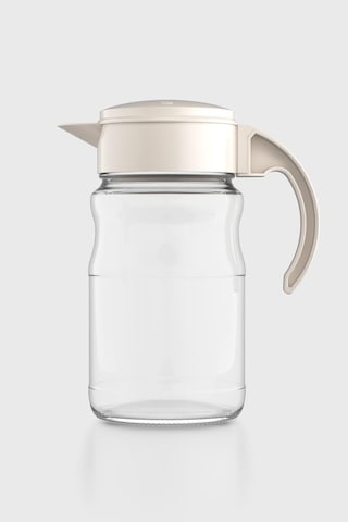 Renga Spiro 1700 Ml Bej Kapaklı Cam Sürahi 111031