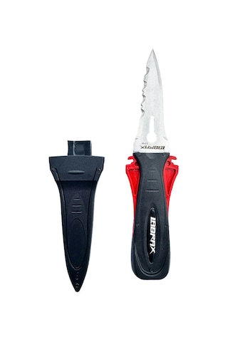 Labrax Falcon Kakıçlı Dalış Bıçağı Siyah