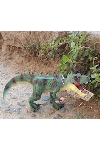 Trex Dinazor Kırılmaz Oyuncak 27 Cm Ağız Hareketli Dinozor Gerçek Ince Detay