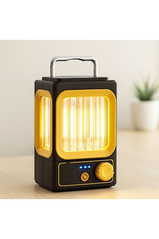 Nostalji Solar Lamba - Usb Şarjlı 1500mah Çok Renkli