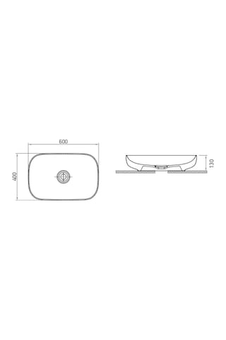 Esvit Lapino Premium 60CM Lavabo Tezgah Üstü Çanak Deliksiz 6260 Dahil