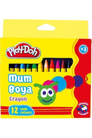 Play-doh 12 Renk Crayon – Mum Boya