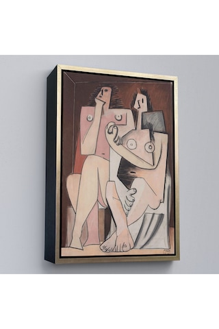Çerçeveli Pablo Picasso - Adam Ve Kadın Soyut Tablosu - Homme Et Femme-7329