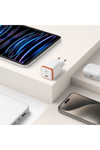 Spigen EE301EU 30w Usb-c Mini Hızlı Şarj Aleti Beyaz