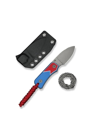 Civivi Baby Banter Fixed Blade - Jump Edition Red / White / Blue G10 Handle Gray Stonewashed Nitro-v Blade Kamp Bıçak Çok Renkli
