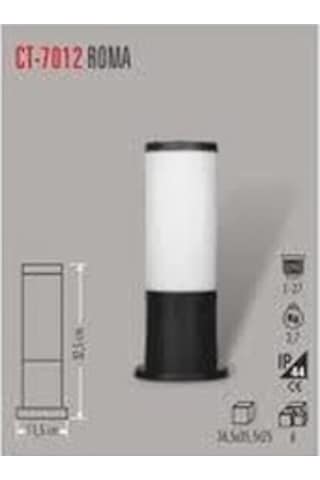 Roma Bahçe Armatürü 32,5 Cm E27