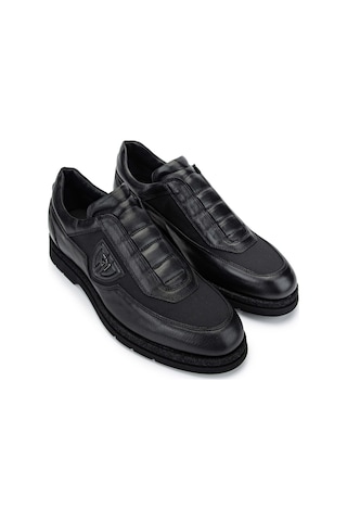 Giampiero Nicola Erkek Hakiki Deri Siyah Casual Ayakkabı 664 K43661a Erk Ayk Sk24-25 Nero Siyah