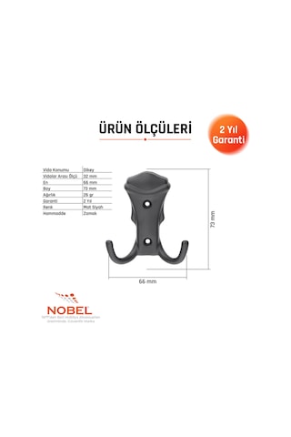 Kobra Askı, Metal Vestiyer Askısı, Matsiyah, Duvar Ve Dolap Askılığı 5'li Set Vidalı Matsi Yah