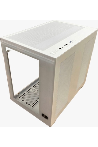 GAMEFORCE Lıquıd Beyaz 7x120 Mm Fanlı Rgb Kumandalı Kontrolcülü ATX Oyuncu Bilgisayar Kasası Liquid Beyaz