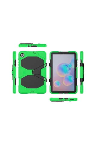 Samsung Galaxy Uyumlu T500 Tab A7 10.4 Inctablet Kılıfı Kalemlikli Defender Tank Zırh Silikon Yüksek Koruma Kılıf