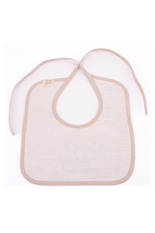 Magnolia Textile Ceylan Figürlü Müslin Bebek Önlüğü Açık Pembe