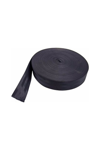 Siyah Renkli Emniyet Kemeri Şeritli 3 Metre 1 Kemer İçin