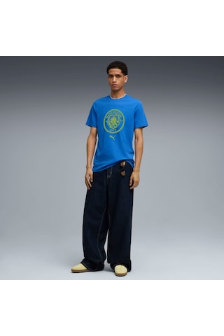 Puma Manchester Cıty Ftblculture Erkek Tişört 782671 23 Mavi