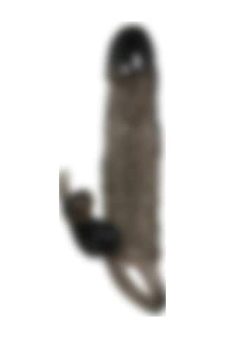 Red Fox 3,5 Cm Uzatmalı Titreşimli Klitoris Uyarıcılı Penis Kılıfı