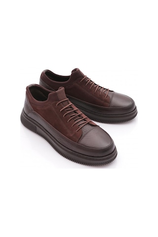 Dgn 1502 Erkek Bağcikli Sneakers Ayakkabi Kahve