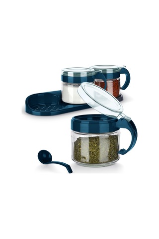 Emilahome Lily Cam Baharatlık 3'lü Set Lacivert - 869622103 Diğer