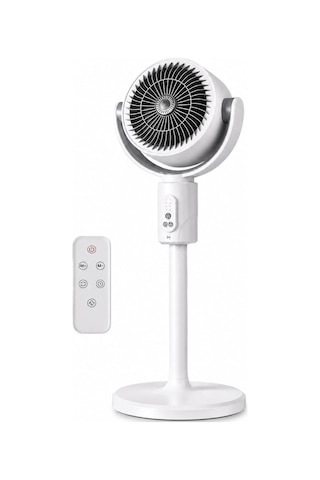 Şarjlı Ayaklı Vantilatör, 5 Hız Kademeli, Uzaktan Kumandalı, Type-c Şarj, Sessiz Brushless Motor, 120 Salınım