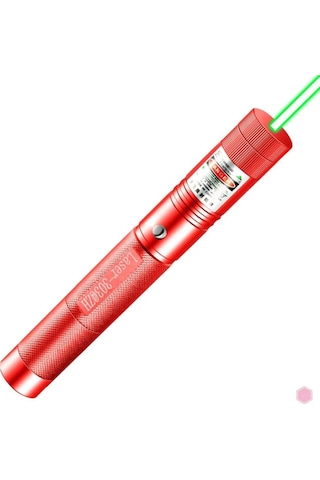 Lazer 303 Şarjlı Güçlü Lazer Kalem + Şarj Aparatı Kırmızı