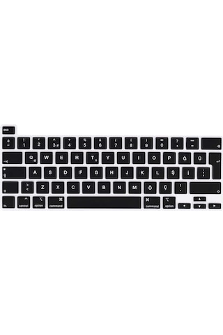 Apple Uyumlu MacBook Pro 13.3' 2020 A2251 Q Klavye Koruyucu Silikon Ped 001