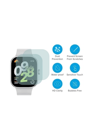 Xiaomi Redmi Watch 4 Ekran Koruyucu Nano Parlak 2 Adet