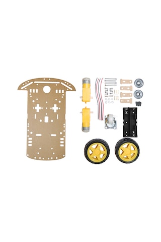 2wd Robot Araba Kiti - 18650 Pil Yuvalı Set