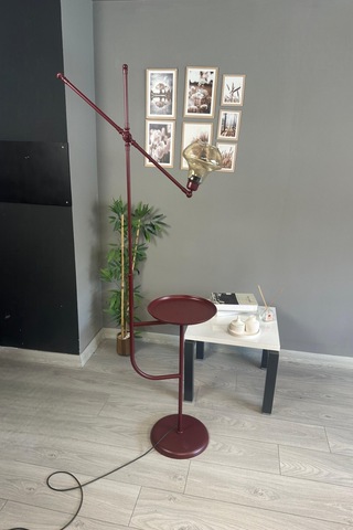 Melk Vişne Çürüğü Gövde Bal Rengi Cam Lambader Tepsili Makas Gövde Modern Oturma Odası Natural