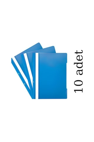 N'pratik 10 Adet Extra Mavi Telli Dosya Seti - Pratik Ve Dayanıklı Belge Düzenleyici