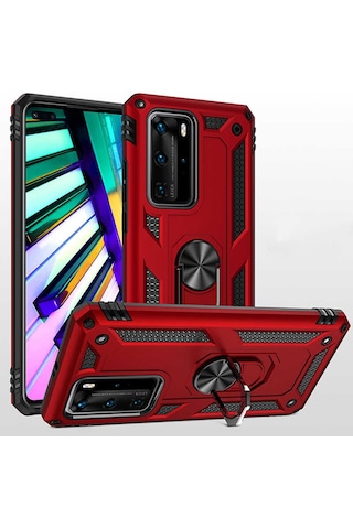 Huawei P40 Pro Kılıf Zore Vega Kapak Mavi