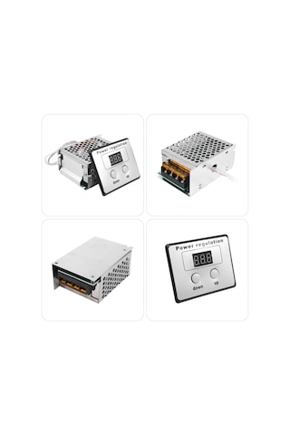 4000 W 220 V Ac Scr Voltaj Regülatörü Dimmer Elektrik Motoru Hız Sıcaklık Kontrol Cihazı Su Isıtıcı Küçük Motorlar İçin