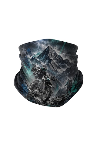 Bobrear Dağ Macerası Desenli Çok Amaçlı Buff Bandana Boyunluk Çok Renkli