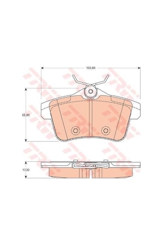 Peugeot 3008 Arka Fren Balatasi 2009-2016 1608681680 Gdb1828 1.6, 1.6 Vtı, 1.6 Hdı