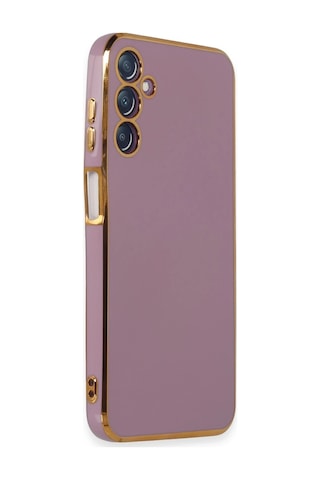 Uray Store Samsung Galaxy Uyumlu M14 5g Kılıf Volet Silikon - Mor