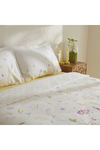 Karaca Home Jody %100 Pamuk Tek Kişilik Nevresim Takımı Sarı Sarı