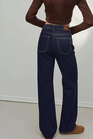 Hiccup Straight Fit Jeans Koyu Mavi Denim