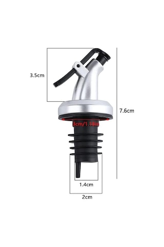 Orret Home 4 Adet Yağdanlık Tıpası Damlatmaz Şişe Ucu Dökme Ağızlığı Yağlık Sirkelik Sızdırmaz Kapaklı Tapa Gümüş Sku: Smg8690010523488 Açık Gri
