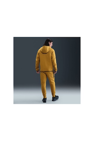 Nike Tech Fleece Tam Fermuarlı Kapüşonlu Sarı