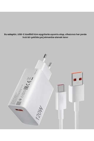 120w - 590 - Ultra Hızlı Şarj Adaptörü Usb-c Destekli Güçlü - Kmrsfres - Şarj Teknolojisi