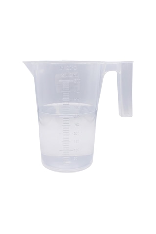 Plastik Kulplu Ölçü Kabı Beher 500 Ml 1/2 Litre Şeffaf