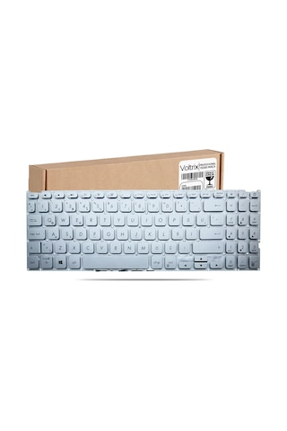 Asus X515ea-bq511w, X515ea-bq868w Uyumlu Notebook Klavye - Gümüş Tr