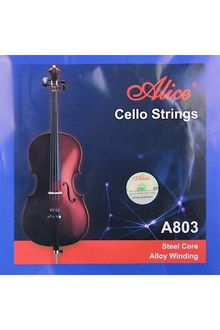Alice A-803 Steel Core Çello Teli Seti-Hard Tensıon
