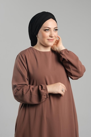 Siyah Pratik Hazır Geçmeli Tesettür Bone Sandy Büzgülü Salaş 2119 01 Siyah