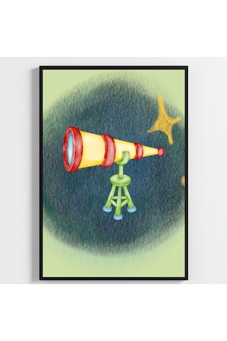 Besay Uzay Macerası Astronotlu Eğitici Ve Eğlenceli Bebek Odası Posteri 3'lü Çocuk Odası Poster Seti A2 Çerçevesiz