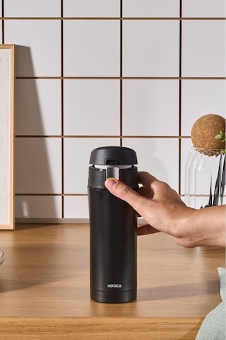 Karaca Pluton Çelik Sızdırmaz Termos Siyah 350 ml
