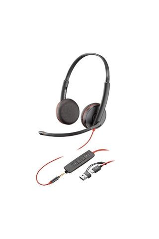 Poly Blackwire 3225 Stereo Usb-c Mikrofonlu Kulaklık +3,5 Mm Bağl