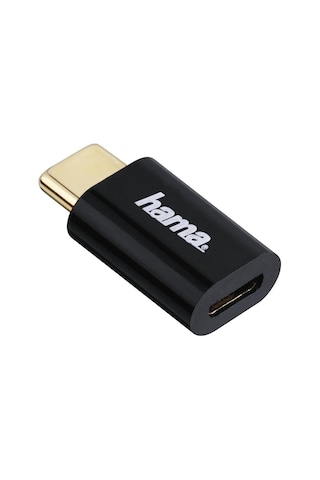 Adaptör, Micro Usb Soket- Usb -c Fiş, Siyah