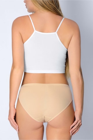 Auw Kadın Geçme Lastikli Pamuk Basic Slip Külot 2'li - Comfily Bej