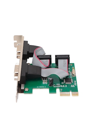 Yaleker Pcı-e Genişletme Kartı, Wch382l Çipi İle 2 Adet Rs232 Com Port, 2.5gb/s Hız, Çift Yönlü Kanal, Windows/linux/os Uyumlu