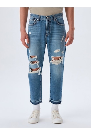 Ltb Maurızıo Ağı Düşük Slım Cropped Pantolon